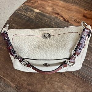 Coach Off White Leather Shoulder Bag
